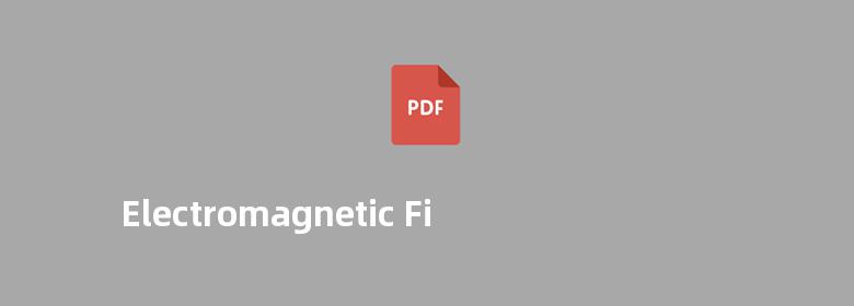 Electromagnetic Field Theory 电磁场理论